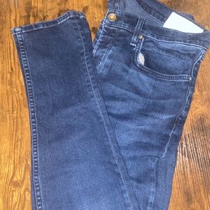 Rag And Bone Jeans Denim 36 X 32 Extra Slim Dark Indigo Made In USA Bayview